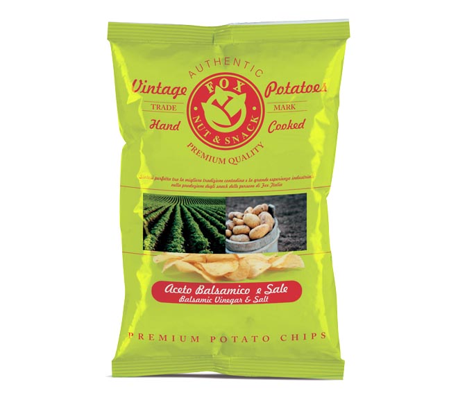 Balsamic Vinegar & Sea Salt Crisps  (120gr), Fox Italia