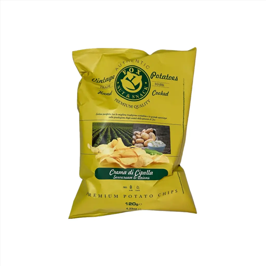 Sour Cream & Onion Crisps (120gr), Fox Italia
