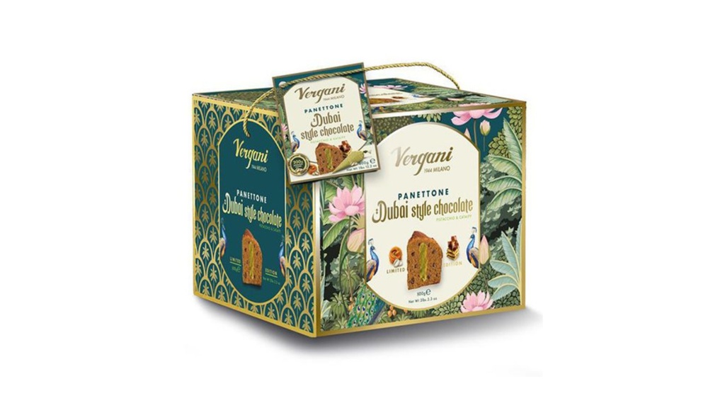 Dubai Chocolate & Pistacchio Panettone (800gr), Vergani