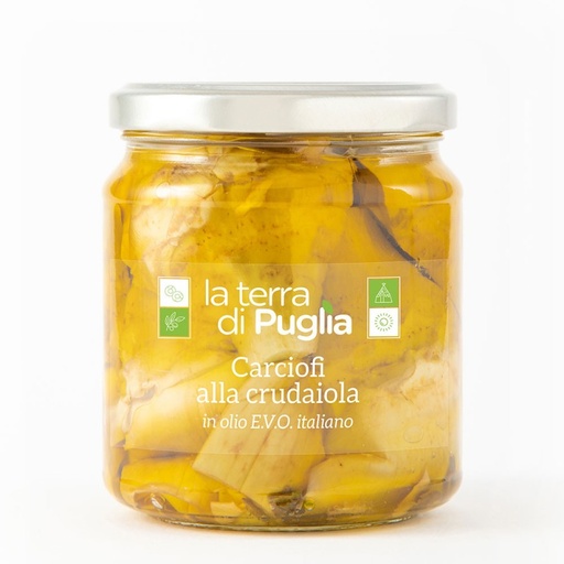 “Crudaiola” Artichokes Hearts (160gr), La Terra di Puglia