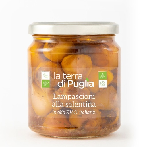 “Lampascioni” Wild Onions In Oil (280gr), La Terra di Puglia