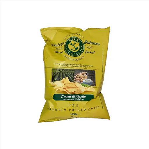 Sour Cream & Onion Crisps (120gr), Fox Italia