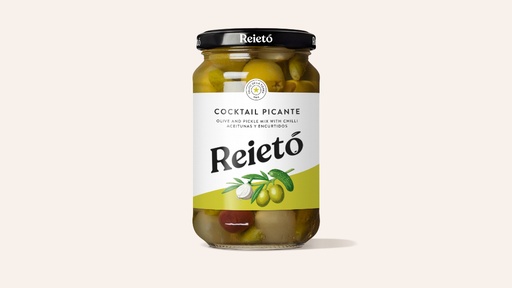 Cocktail Olives & Pickles with chilli (180gr) - Reieto