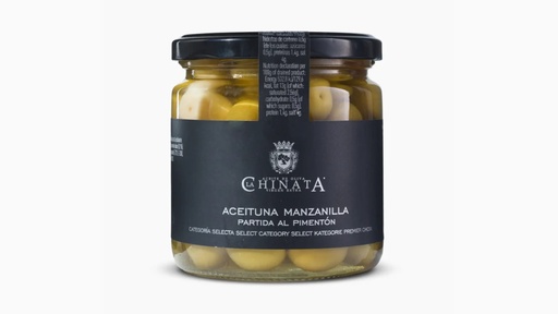 Manzanilla Olives with Paprika (360g), La Chinata