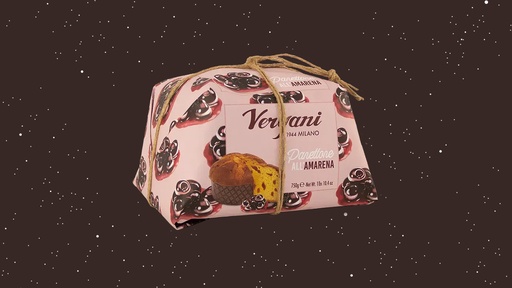 Black Cherry & Cream Panettone (750gr), Vergani